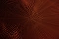 3d rendering abstract polygonal low poly wave background with connecting dots and lines. Abstract Flow. Connection Royalty Free Stock Photo