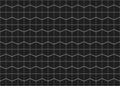 3d rendering. Abstract seamless black trapezoidal pattern wall background