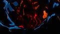 3d rendering abstract stylish color loop smooth multi color fluid concept liquid texture