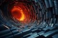 3D rendering of abstract technology concept background ready for presentation or banner, Modern digital abstract 3D background.