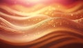 3d rendering of abstract wavy background with bokeh effect. Generative AI Royalty Free Stock Photo