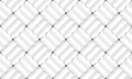 3d rendering. Abstract weaving diagonal modern white square shape pattern wall background.