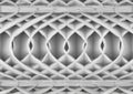 3d rendering. Abstract white irregular shape pattern background Royalty Free Stock Photo