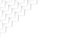 3d rendering. Abstract White Triangle zigzag pattern on copy space background Royalty Free Stock Photo