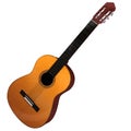3d Rendering of an Acoustic Guitar Royalty Free Stock Photo