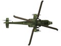 3d Rendering of a AH-64 Apache - Top View