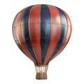 3D Rendering of a Air Balloon on Transparent Background - Ai Generated Royalty Free Stock Photo