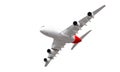 3d rendering. airplane isolated on white background.