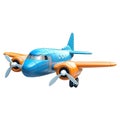 3D Rendering of a Airplane on Transparent Background - Ai Generated Royalty Free Stock Photo