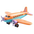 3D Rendering of a Airplane on Transparent Background - Ai Generated Royalty Free Stock Photo