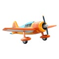 3D Rendering of a Airplane on Transparent Background - Ai Generated Royalty Free Stock Photo