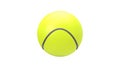 3d rendering animation of a tennisball spinning and flying through the air