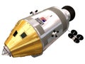 3d rendering of a Apollo Command Module/Service Module Royalty Free Stock Photo
