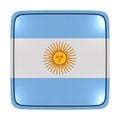 Argentina flag icon Royalty Free Stock Photo