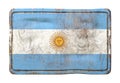 Old Argentina flag Royalty Free Stock Photo