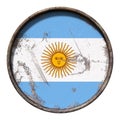 Old Argentina flag Royalty Free Stock Photo