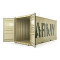 3D rendering army container