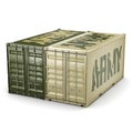 3D rendering army containers