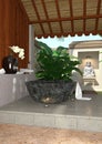 3D Rendering Asian Bath