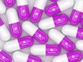 3d rendering of B1 vitamin pills Royalty Free Stock Photo