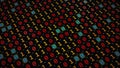 3D rendering of the background based on binary code technology Royalty Free Stock Photo