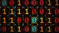 3D rendering of the background based on binary code technology Royalty Free Stock Photo