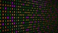 3D rendering of the background based on binary code technology Royalty Free Stock Photo