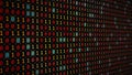 3D rendering of the background based on binary code technology Royalty Free Stock Photo