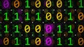 3D rendering of the background based on binary code technology Royalty Free Stock Photo