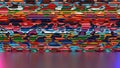 3d rendering of the background with a bright embossed visor.