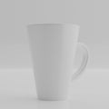 3d rendering background. Ceramic mug on white background. Royalty Free Stock Photo