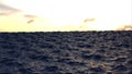 3d rendering background. Ocean surface while calm on a sunny day. Computer generated realistic seascape