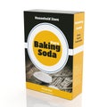 3D rendering of Baking Soda paper packaging Royalty Free Stock Photo