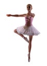 3D Rendering Ballerina on White