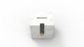3D rendering of a ballot box isolated in a white stucio background Royalty Free Stock Photo