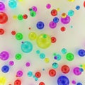 Colorful abstract spheres backdrop