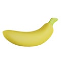 3D rendering banana isolated