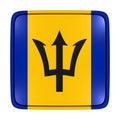 Barbados flag icon Royalty Free Stock Photo