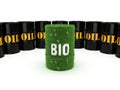 3D rendering barrel of biofuels