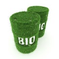 3D rendering barrel of biofuels