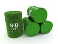 3D rendering barrels of biofuels