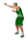 3D Rendering Basketball Player on White Royalty Free Stock Photo