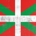 Scratched Basque Country flag