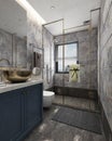 3D rendering Bathroom interior