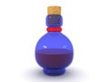 3D Rendering of beaker potion bottle