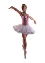 3D Rendering Ballerina on White