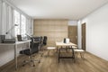 3d rendering beautiful wood working room