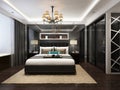 3D rendering bedroom Royalty Free Stock Photo