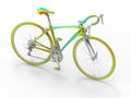 3D rendering - bicycle finite element analysis