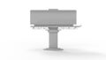 3d rendering of billboards isolated in white stucio background Royalty Free Stock Photo